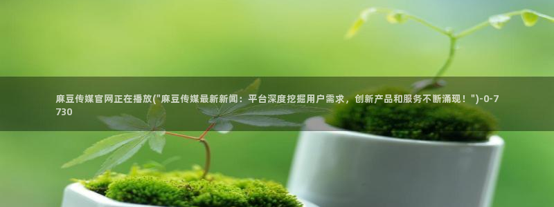 麻豆传媒官网免费：麻豆传媒官网正在播放(\