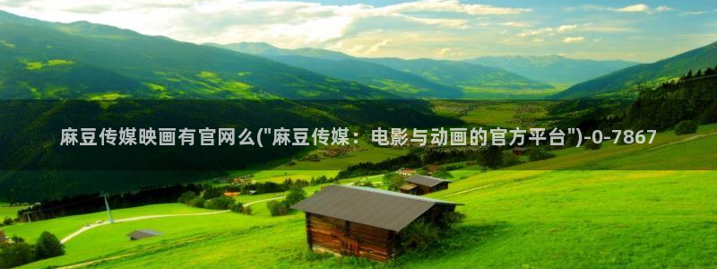 麻豆A 传媒官网进入